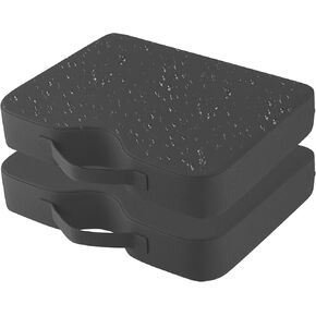 وسائد مقعد الاستاد، عبوتان، سميكة للغاية 2.5 بوصة، تصميم مريح على شكل حرف U، مقاعد تبييض مقاومة للماء وقابلة للحمل مع مقبض حمل in Kuwait