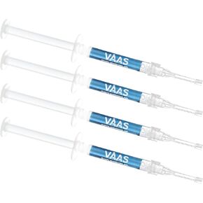 Teeth Whitening Gel for Trays, 4 Take Home Syringes, 35% Carbamide Peroxide, with Potassium-Nitrate, Trays Not Included, USA Made, Teeth Whitening Kit by Everest VAAS in Kuwait