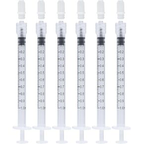 محاقن 3 مل بدون إبر، حقنة قفل لور 3cc - يمكن التخلص منها بشكل فردي (30 عبوة) in Kuwait