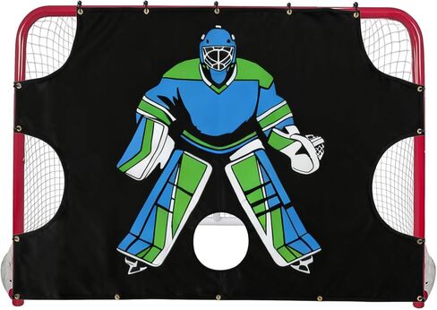 Ice Hockey Target: 5 Hole Quick Install Waterproof Training Aid Improve Shooting Accuracy for Outdoor Indoor Sport Field - Coach Youth Players - 1 Pieces with Elastic String & Bungees in Kuwait