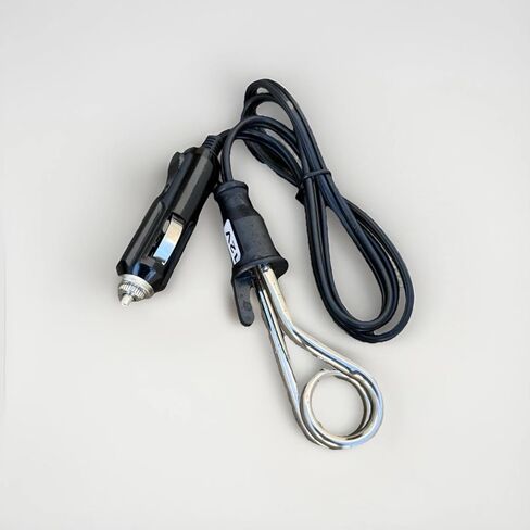 2 Pack 5" 12V Water Heater Boiler Element Portable Immersion Car Coffee Tea，（Not Suitable for 24V） Mini Portable Electric Car Boiled Water Immersion Heater Traveling CampingWater Immersion Heater in Saudi Arabia