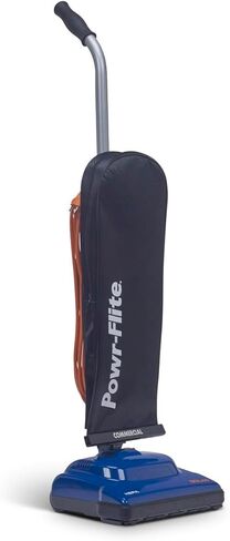 Powr-Flite Solar Commercial Vacuum Cleaner, PV030-W12-U Model - Bagged Upright Vacuum Cleaner with HEPA Filtration, Lightweight & Squeegee for Hard Floors - Powerful Suction, 12-Inch Path, 35 Ft Cord in Kuwait