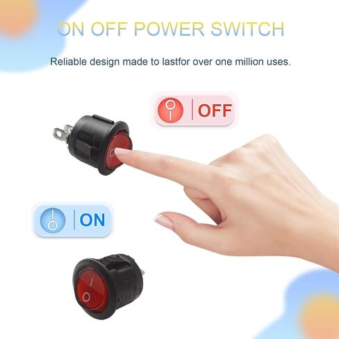 مفتاح تشغيل وإيقاف الطاقة (2 قطعة) متوافق مع Hoover 270046001 440003992 UH70815 UH70819 UH70821 UH70829 UH70832 UH70839 UH71250 UH71230 UH70817 Wind-Tunnel-2 مكنسة كهربائية مستقيمة in Kuwait