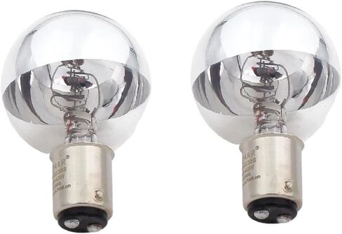 Wikene DN-60308 24V 40W BA15d H018550 24V 40W Silver Bowl Top Mirror Incandescent Light Bulb for Hanaulux 56018550 Surgical Lamp Shadowless(2 Pieces) in Kuwait