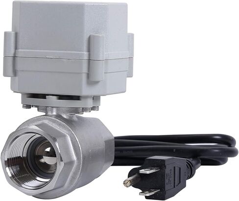 NPT 3/4 ''AC 110-230V صمام كروي مزود بمحرك CR2-02 صمام كروي كهربائي عادي مغلق الفولاذ المقاوم للصدأ 304 DN20MM in Kuwait