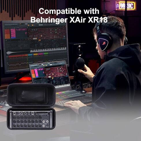 LTGEM Case Compatible with Behringer X Air XR18 / XR16 / XR12 Digital Mixer(Case Only) in Saudi Arabia
