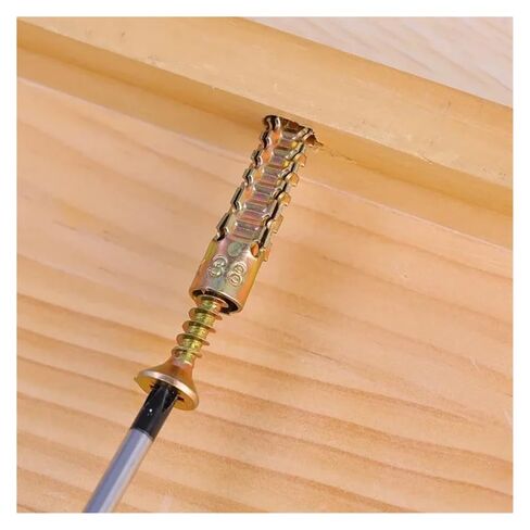 Steel Wall Anchor with Screws Kit Metal Expansion Tube Pipe Self Tapping Screw Drilling Plug Concrete Fasteners Bolt(Style-D,20PCS) in Saudi Arabia