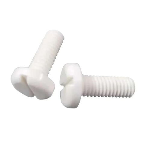 5pcs M6 M8 PP Polypropylene Slotted Pan Head Screws Plastic Screw 10mm-60mm Length(M8x50mm) in Saudi Arabia