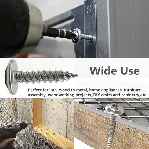 (100 قطعة) #8 × 3/4 بوصة T20 براغي خشبية برأس توركس 304 مسامير تروس ذاتية التنصت من الفولاذ المقاوم للصدأ in Kuwait