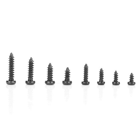 400 قطعة M2/M2.6 برغي ذاتي التنصت، مجموعة براغي ذات صليب أسود مناسبة لإطارات النظارات والأدوات الإلكترونية والمعدات الميكانيكية الصغيرة in Saudi Arabia