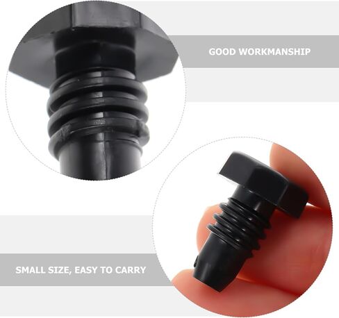 5pcs Black Plastic Billiard Cue Bottom Protection Plugs Lightweight Cue Tail Covers for Pool and Snooker Billiard Supplies in Saudi Arabia