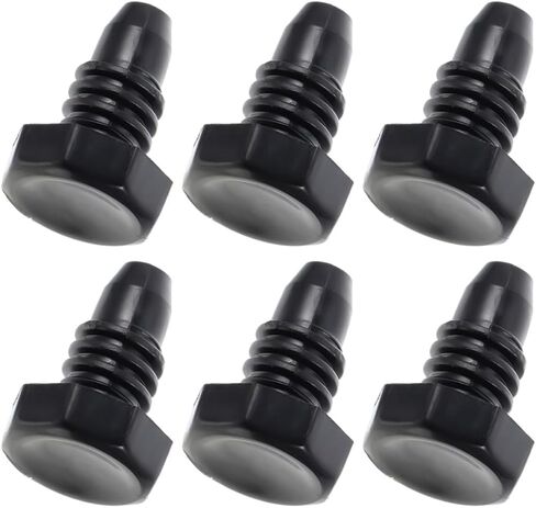 6pcs Black Plastic Billiard Cue Tail Protection Plugs for Snooker Pool Cue Bottom Covers Replacement Snooker Supplies for End Protection in Saudi Arabia