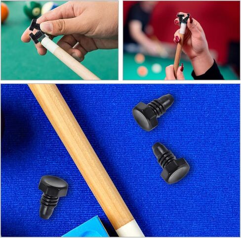 6pcs Black Plastic Billiard Cue Tail Protection Plugs for Snooker Pool Cue Bottom Covers Replacement Snooker Supplies for End Protection in Saudi Arabia