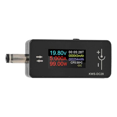 KWS-DC28 DC5525 Interface Voltmeter 0.96in TFT Display 4-30V 0-12A Power Monitor for Computer Monitors and Power Tools in Saudi Arabia