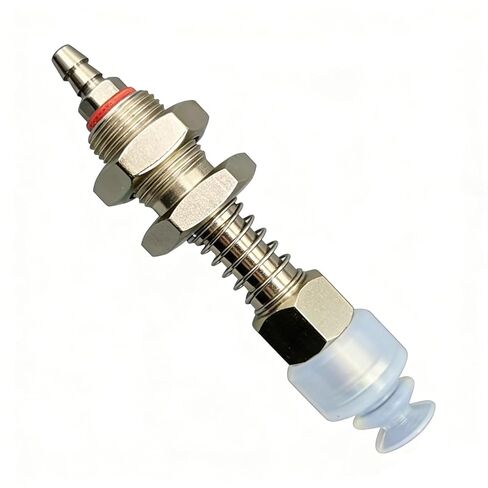 Pneumatic Industrial-Grade Vacuum Suction Arm Mechanical Hand Accessory, Pneumatic Component, Powerful Suction Tip, Tracheal Adapter (Metal) and Suction Cup (3-Layer,20mm Diameter) in Kuwait