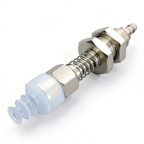 Pneumatic Industrial-Grade Vacuum Suction Arm Mechanical Hand Accessory, Pneumatic Component, Powerful Suction Tip, Tracheal Adapter (Metal) and Suction Cup (3-Layer,20mm Diameter) in Kuwait