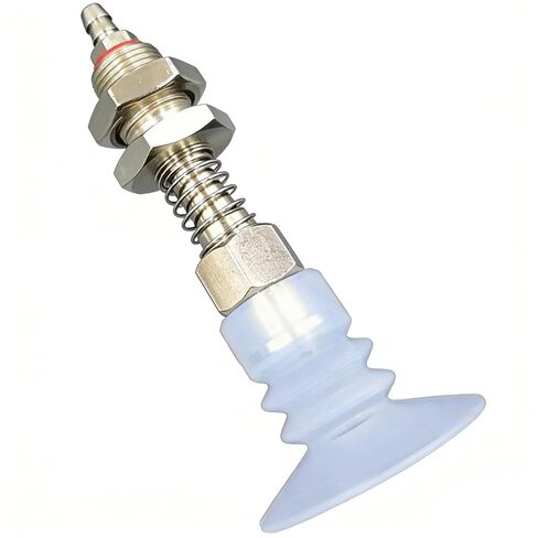 Pneumatic Industrial-Grade Vacuum Suction Arm Mechanical Hand Accessory, Pneumatic Component, Powerful Suction Tip, Tracheal Adapter (Metal) and Suction Cup (3-Layer,20mm Diameter) in Kuwait