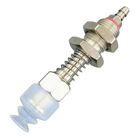 Pneumatic Industrial-Grade Vacuum Suction Arm Mechanical Hand Accessory, Pneumatic Component, Powerful Suction Tip, Tracheal Adapter (Metal) and Suction Cup (3-Layer,20mm Diameter) in Kuwait