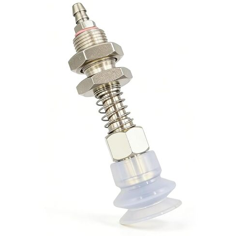 Pneumatic Industrial-Grade Vacuum Suction Arm Mechanical Hand Accessory, Pneumatic Component, Powerful Suction Tip, Tracheal Adapter (Metal) and Suction Cup (3-Layer,20mm Diameter) in Kuwait