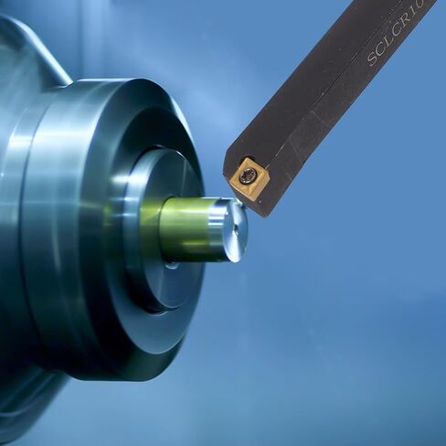 10-Pack CCMT060204 Carbide Inserts with SCLCR1010H06 Lathe Tool Holder, Alloy Steel External Turning Tool for Steel Stainless Steel Cast Iron Machining in Saudi Arabia