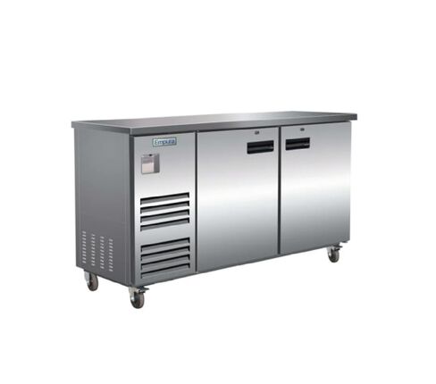 EMPURA 69" Back Bar Cooler Cabinet with Two-Swing Solid Doors | Commercial Refrigerator Fridge for Beverage Beer Soda | 20.8 Cu. Ft. | 69"W x 27.63"D x 42.5"H, Stainless Steel Exterior Finish, 115V in Kuwait