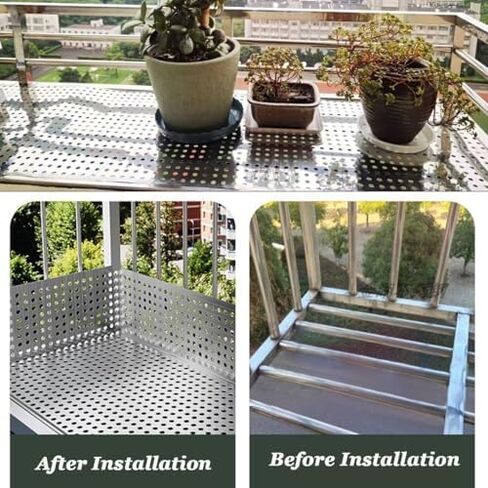 Heavy-Duty Stainless Steel Expanded Metal Sheet for Balcony Railing, Perforated Fence Mesh, Flower Support, Window Sill Protection, Security Fencing in Kuwait