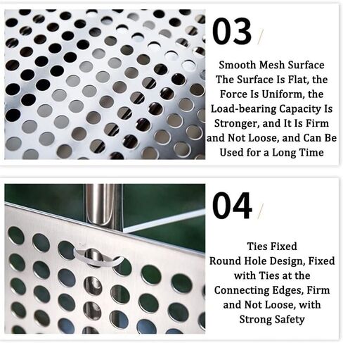 304 Stainless Steel Perforated Sheet 10mm Holes - Balcony Protection Metal Plate, Leak-Proof Window Pads (35x120 cm) - Weather-Resistant & Durable Outdoor Cover in Saudi Arabia