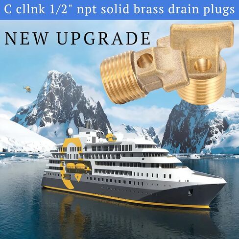 4 Pcs Boat Drain Plugs 1/2" NPT Solid Brass Drain Plugs Commonly Used in Boat Hulls Solid Brass Hull Spare Garboard Plug in Saudi Arabia