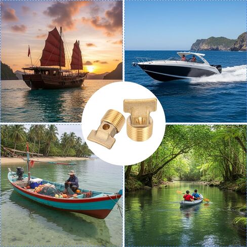 4 Pcs Boat Drain Plugs 1/2" NPT Solid Brass Drain Plugs Commonly Used in Boat Hulls Solid Brass Hull Spare Garboard Plug in Saudi Arabia