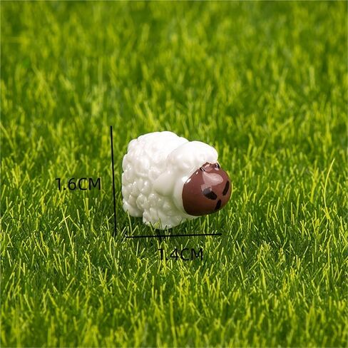 Hinge Heads Decorative Topper Set 6PCS, Home Decoration,Magnetic Hinge Head Toppers Door Hinge, Cute Mini Creative Red and White Mouth Sheep Resin Ornament in Saudi Arabia