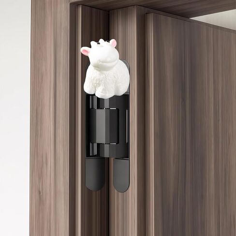 Hinge Heads Decorative Topper Set 4PCS, Home Decoration,Magnetic Hinge Head Toppers Door Hinge, Cute Mini Creative Small Sheep Resin Ornament in Saudi Arabia