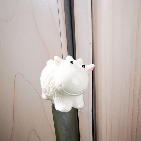 Hinge Heads Decorative Topper Set 4PCS, Home Decoration,Magnetic Hinge Head Toppers Door Hinge, Cute Mini Creative Small Sheep Resin Ornament in Saudi Arabia