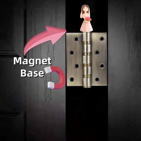 Hinge Heads Decorative Topper Set 2PCS, Home Decoration,Magnetic Hinge Head Toppers Door Hinge, Cute Mini Creative Pink Wedding Dress, Yellow Formal Dress, Flower Bouquet, Couple Resin Ornament in Saudi Arabia