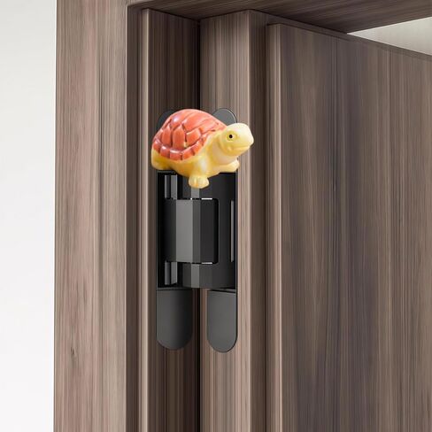 Hinge Heads Decorative Topper Set 6PCS, Home Decoration,Magnetic Hinge Head Toppers Door Hinge, Cute Mini Creative Two Tone Turtle Resin Ornament in Saudi Arabia