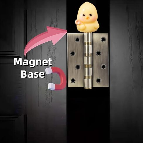 Hinge Heads Decorative Topper Set 4PCS, Home Decoration,Magnetic Hinge Head Toppers Door Hinge, Cute Mini Creative The Little Chicken Eating Dessert in Saudi Arabia