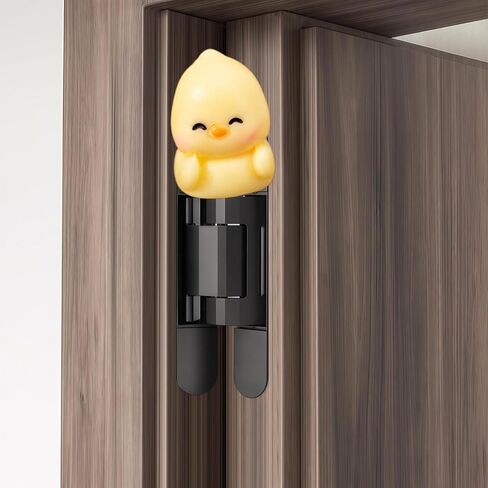 Hinge Heads Decorative Topper Set 4PCS, Home Decoration,Magnetic Hinge Head Toppers Door Hinge, Cute Mini Creative The Little Chicken Eating Dessert in Saudi Arabia
