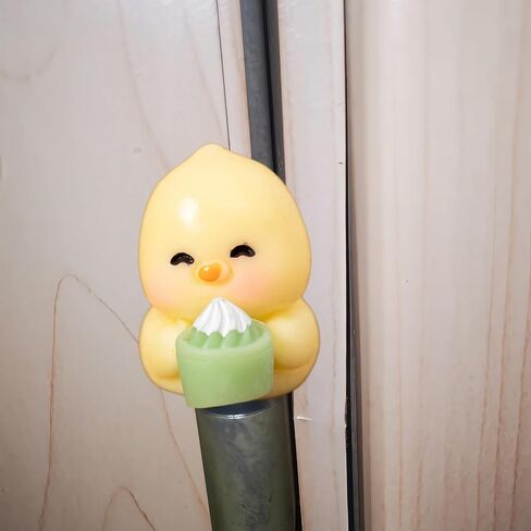 Hinge Heads Decorative Topper Set 4PCS, Home Decoration,Magnetic Hinge Head Toppers Door Hinge, Cute Mini Creative The Little Chicken Eating Dessert in Saudi Arabia