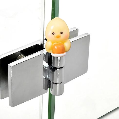 Hinge Heads Decorative Topper Set 4PCS, Home Decoration,Magnetic Hinge Head Toppers Door Hinge, Cute Mini Creative The Little Chicken Eating Dessert in Saudi Arabia