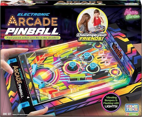 لعبة الكرة والدبابيس الإلكترونية من Game Zone للاعب واحد في كل مرة، للأعمار من 6 سنوات فما فوق، للأطفال والبالغين in Kuwait