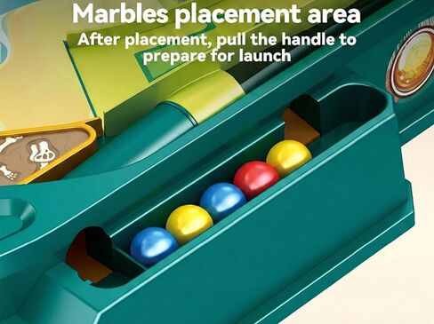 Dinosaur Pinball Machine for Kids - DIY Tabletop Arcade Game with Scoring, Multi-Track Dynamic Play, Prehistoric Stickers Included - STEM Educational Toy Gift for Boys & Girls Ages 3-14 in Kuwait