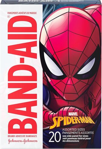 ضمادات لاصقة متنوعة من المساعدات ، Marvel Spiderman ، 20 Count in Saudi Arabia