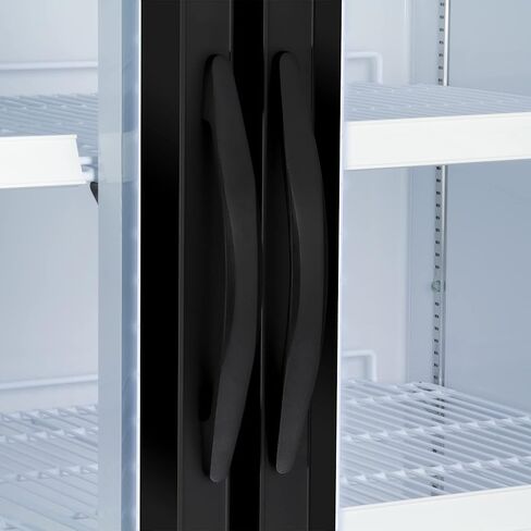 MAXX Cold V-Series Double Glass Door Merchandiser Refrigerator, 54" W, 48 cu. ft. Storage Capacity, in Black (MVMR48B) in Kuwait