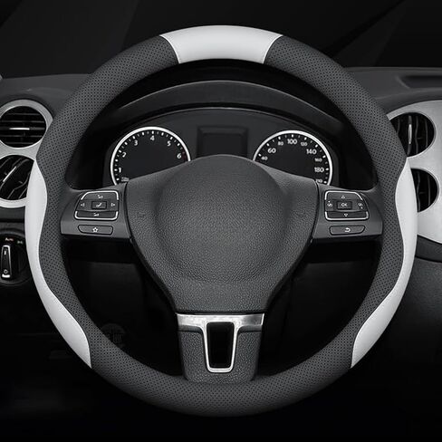 for Citroen C4 Picasso/Grand C4 Picasso/Grand C4 Spacetourer Car Steering Wheel Cover Anti-Slip Breathable Car Steering Wheel Protector Car Accessories Interior,D-Type-Black line in Kuwait