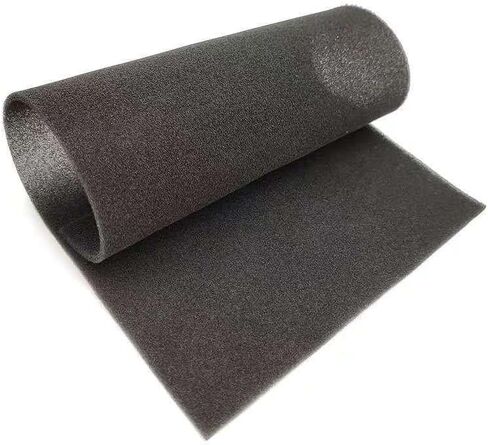 ورقة رغوة فلتر الهواء 30 نقطة في البوصة - أسود مضاد للغبار سمك 3 مم {الحجم: طول 2 متر × عرض 1 متر} in Kuwait