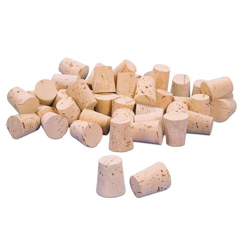 XXXX Quality Cork Stoppers, Size 6, Top: 19 mm, Bottom: 15 mm, Pack of 100 in Saudi Arabia