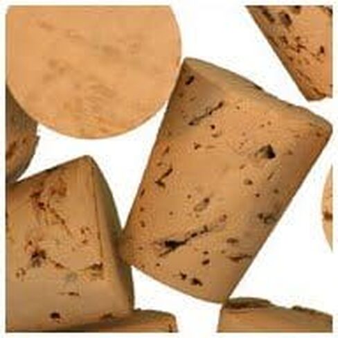 WidgetCo Size 10 Cork Stoppers, Standard Grade, Regular Length, Tapered Corks (Qty 25) in Saudi Arabia