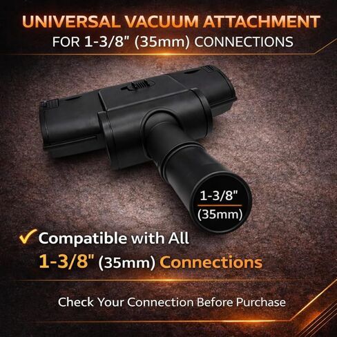 Fit on Atrix Ergo VACBP1 - BP44 Backpack Vacuum Cleaner and Commercial Backpack Vacuum Systems. Compatible 1.38 inches (35mm) Turbo Nozzle Vacuum Brush Attachment -Turbo Brush Vacuum Attachment. in Kuwait