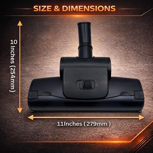 Fit on Atrix Ergo VACBP1 - BP44 Backpack Vacuum Cleaner and Commercial Backpack Vacuum Systems. Compatible 1.38 inches (35mm) Turbo Nozzle Vacuum Brush Attachment -Turbo Brush Vacuum Attachment. in Kuwait