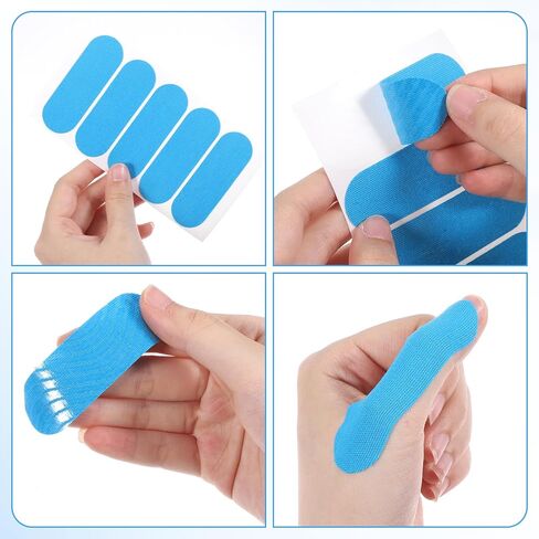 Thinp 120 Pcs Bowling Finger Tape, Bowling Thumb Tape Elastic Bowlings Finger Protection Tapes Breathable Sport Tapes for Fingers Bowlings Accessories for Men and Women (Blue) in Saudi Arabia