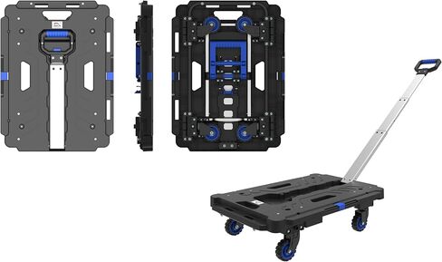 مجموعة LEADALLWAY مكونة من قطعتين منصة شاحنة قابلة للطي وتجميع عربات متعددة (24.4 بوصة طول × 17.7 بوصة عرض مع مقبض + 24.2 بوصة طول × 18.1 بوصة عرض) in Kuwait